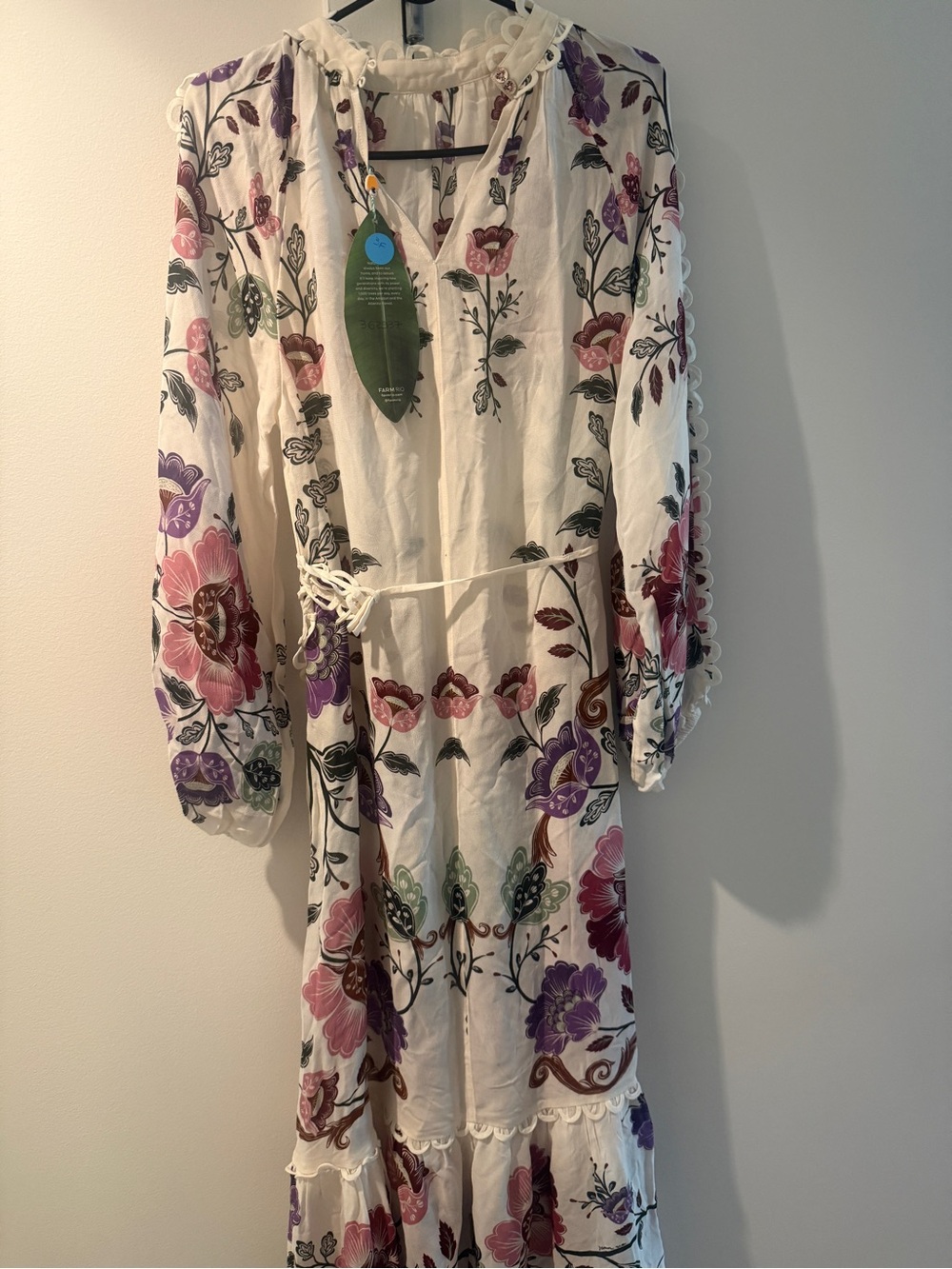 FARM Rio Rococo Flowers Cream Maxi Dress - Picture 4 of 6